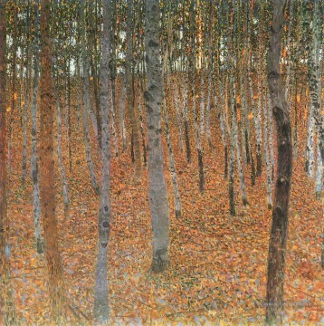 Beech Grove I Gustav Klimt Forêt Peinture à l'huile